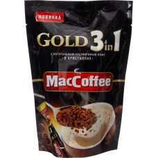 Напиток кофейный растворимый MACCOFFEE Gold 3в1, 10пак, Россия, 10 пак