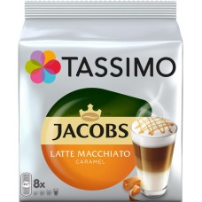 Напиток кофейный в капсулах TASSIMO Jacobs Latte Macchiato Caramel, 16кап, Германия, 16 кап