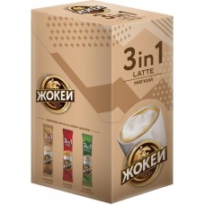 Напиток кофейный ЖОКЕЙ Мягкий 3в1 раств к/уп, Россия, 120 г