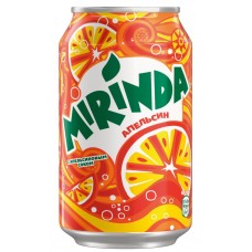 Напиток MIRINDA Refreshing вкус апельсина сильногазированный, 0.33л, Россия, 0.33 L