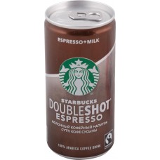 Напиток молочный кофейный STARBUCKS стерил. DOUBLESHOT Espresso 2,6%, Дания, 0.2 L