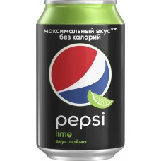 Напиток PEPSI Black Lime сильногазированный, 0.33л, Россия, 0.33 L