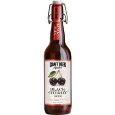 Напиток пивной темный CRAFT BEER MASTER Black cherry крафтовый пастеризованный нефильтрованный осветленный, 4,1%, 0.5л, Россия, 0.5 L