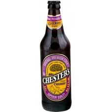 Напиток слабоалкогольный темный CHESTER'S Cider сброженный Вишневый, 5,5%, 0.5л, Россия, 0.5 L