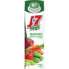 Напиток сокосодержащий J7 Тонус Овощной микс с мякотью, 0.9л, Россия, 0.9 L