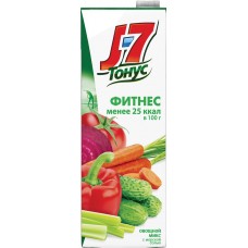 Напиток сокосодержащий J7 Тонус Овощной микс с мякотью, 1.45л, Россия, 1.45 L