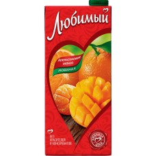 Напиток сокосодержащий ЛЮБИМЫЙ Апельсиновое манго с мякотью, 0.95л, Россия, 0.95 L