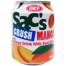Напиток сокосодержащий SAC'S фруктовый Манго ж/б, Корея, 0.24 L