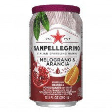 Напиток сокосодержащий SANPELLEGRINO Апельсин-гранат сильногазированный, 0.33л, Италия, 0.330 L