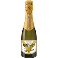 Напиток винный BARON DE VINIQUE газированный белый полусладкий, 0.2л, Россия, 0.2 L