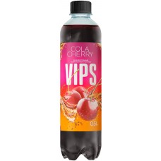 Напиток VIPS Cola cherry сильногазированный, 0.5л, Россия, 0.5 L