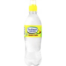 Напиток ЗЕЛЕНЫЙ ГОРОДОК со вкусом лимона и лайма на основе минеральной воды, 0.5л, Россия, 0.5 L
