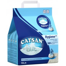 Наполнитель для кошачьего туалета CATSAN гигиенический впитывающий, 10л, Германия, 10 л