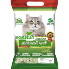 Наполнитель HOMECAT д/кошачьих туалетов комкующийся аромат зелёного чая, Китай, 6 л