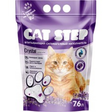 Наполнитель силикагелевый для кошачьего туалета CAT STEP Crystal Lavеnder, 7.6л, Китай, 7,6 л