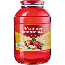 Нектар САВА Яблочно-вишневый с сахаром, 2л, Россия, 2 L