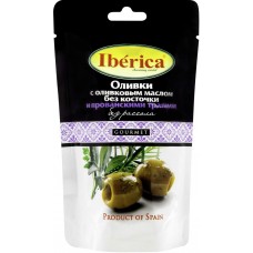 Оливки без косточек IBERICA с оливковым маслом и прованскими травами, 70г, Испания, 70 г