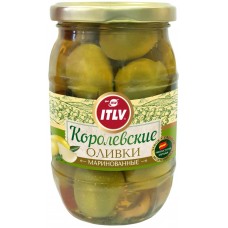 Оливки без косточек ITLV Королевские зеленые, 370г, Испания, 370 г