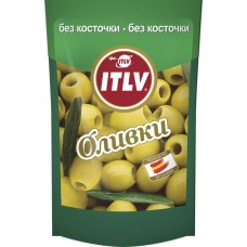 Оливки без косточки ITLV зеленые, 195г, Испания, 195 г