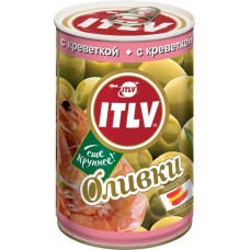 Оливки с креветками ITLV зеленые, 300г, Испания, 300 г