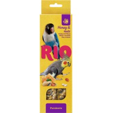 Купить Палочки для средних попугаев RIO с медом и орехами, 2x75г, Россия, 75 гх2 в Ленте