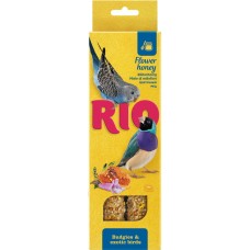 Палочки для волнистых попугаев и экзотов RIO с медом, 2х40г, Россия, 2 х40г