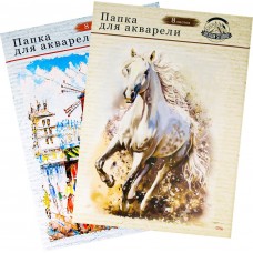 Купить Папка для акварели PROFIT Белая лошадь А3 8 листов 160г/м2 Арт. 08-7125/08-7124, Россия в Ленте