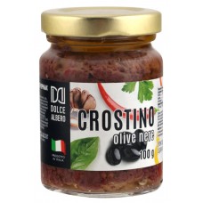 Паста DOLCE ALBERO Crostino из черных оливок, Италия, 100 г