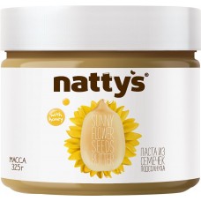 Паста ореховая NATTYS с медом из семян подсолнуха, 325г, Россия, 325 г
