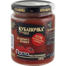 Паста томатная КУБАНОЧКА, 280г, Россия, 280 г