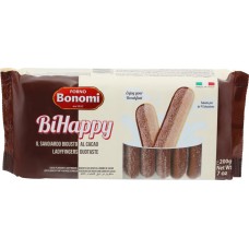 Купить Печенье BONOMI BiHappy Савоярди сдобное с какао, Италия, 200 г в Ленте