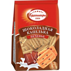 Печенье БРЯНКОНФИ шоколадная капелька сахарное, 300г, Россия, 300 г