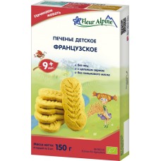 Печенье детское FLEUR ALPINE Французское, с 9 месяцев, organic, 150г, Бельгия, 150 г