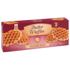 Печенье DOLCE ALBERO Butter Waffels вафельное рассыпчатое, Бельгия, 80 г
