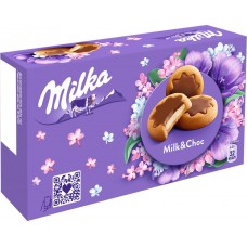 Купить Печенье MILKA С молочной начинкой покрытое шоколадом, Чехия, 150 г в Ленте