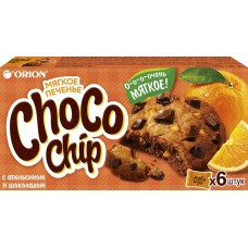 Печенье сдобное ORION Chocochip с темным шоколадом и апельсином, Россия, 120 г