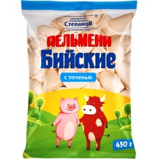 Пельмени БИЙСКИЕ с печенью, категория В, 450г, Россия, 450 г
