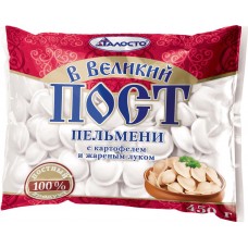 Купить Пельмени ПОСТ с картофелем и жареным луком, Россия, 450 г в Ленте