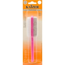 Купить Пемза педикюрная KAIZER со щеткой, цветная ручка Арт. KORRA326, Корея в Ленте