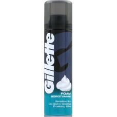 Пена для бритья GILLETTE Classic Sensitive, для чувствительной кожи, 200мл, Великобритания, 200 мл