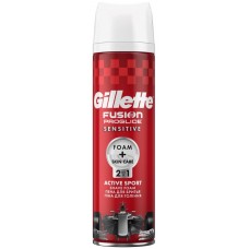 Пена для бритья GILLETTE Fusion ProGlide Sensitive Active Sport, 250мл, Великобритания, 250 мл