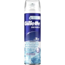 Пена для бритья GILLETTE Series Sensitive Cool, для чувствительной кожи, 250мл, Великобритания, 250 мл