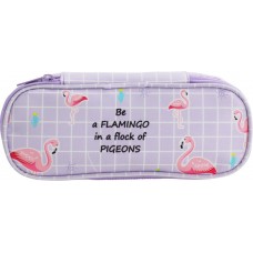 Пенал ЛЕНТА Be a flamingo, 17,5х8,5х2см, Китай