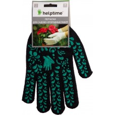 Купить Перчатки HELPTIME д/садово-огородных работ зеленые, Россия, 1 пара в Ленте