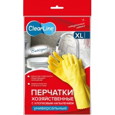 Купить Перчатки хозяйственные CLEAR LINE латексные, р-р XL 4649, Китай в Ленте