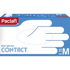 Перчатки хозяйственные PACLAN латексные опудренные, р-р L 407282, Малайзия, 100 шт
