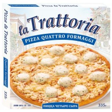 Пицца LA TRATTORIA 4 сыра, 335г, Россия, 335 г