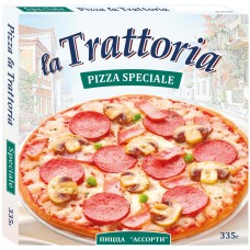Пицца LA TRATTORIA Ассорти, 335г, Россия, 335 г