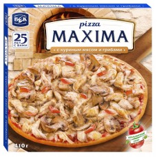 Купить Пицца UNOBRAVIANTO с куриным мясом и грибами, 340г, Россия, 340 г в Ленте