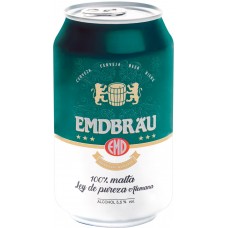 Пиво EMDBRAU Malta светлое пастер. фильтр. алк.5,5% ж/б, Испания, 0.33 L